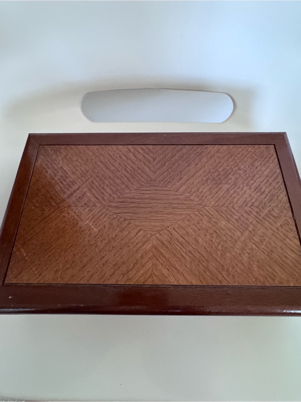 Vintage Wood Jewelry Box Keepsake Trinket Box Valet Organizer Rustic Luxe Decor - Picture 7 of 15